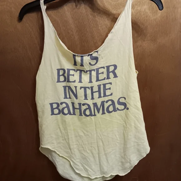 Yellow Graphic Tank Top - Picture 1 of 3